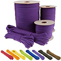 EDCX Paracord 550 - Cuerda de paracaídas de 7 hilos de tipo III Mil-Spec - Cable de supervivencia - Carga de rotura de…